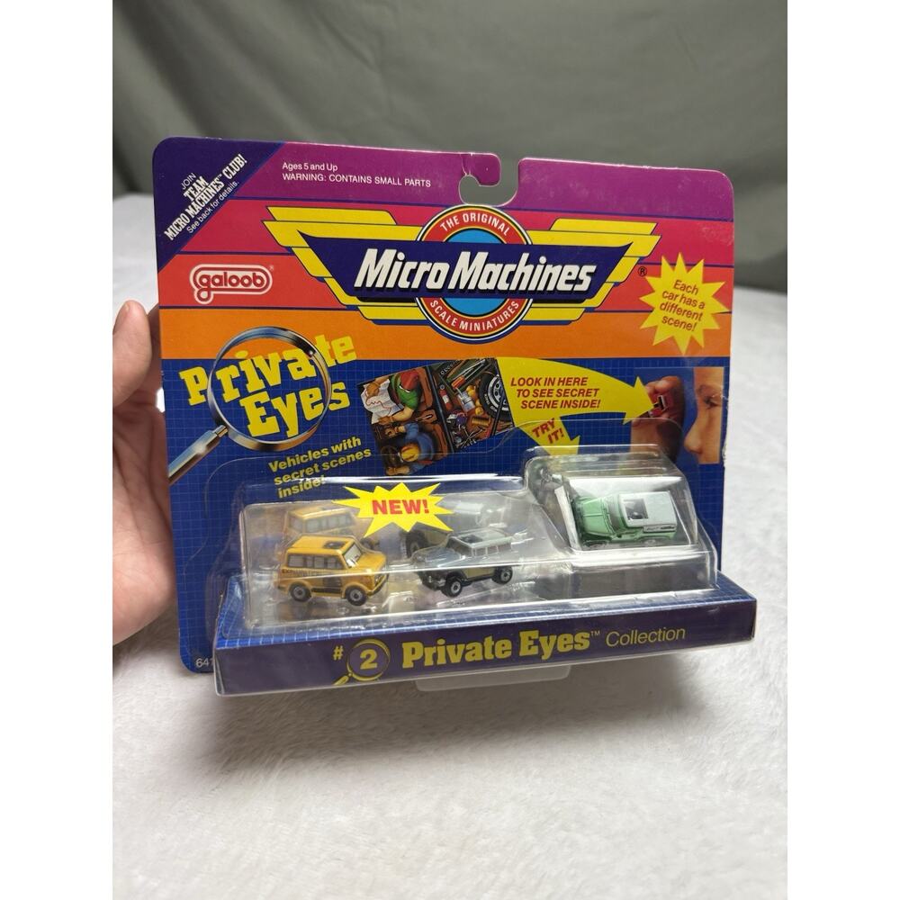 Vtg Micro Machines 1989 Private Eye #2 Travel All Edsel Wagon Arts Panel Van New